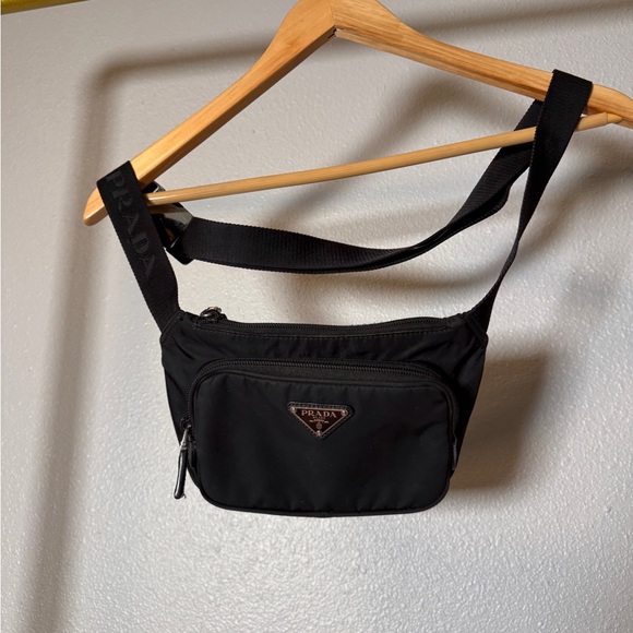 Prada Black Fanny Pack Double Zip Adjustable - Picture 4 of 12
